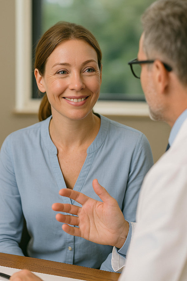 Arztberatung für eine Oberlidstraffung