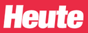 Logo des Magazins Heute – weiße Schrift auf rotem Hintergrund